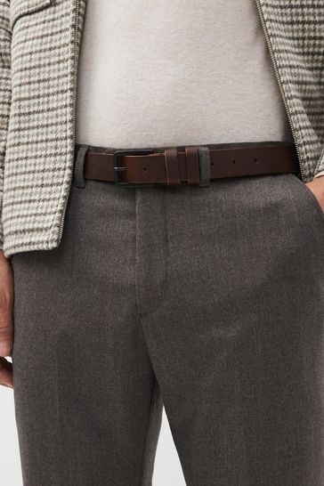 Brown Casual Leather Belt