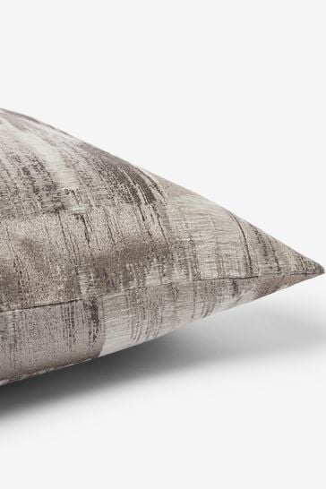 Metallic silver discount pillow