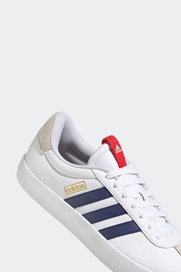 Buy adidas White Blue Sportswear VL Court Trainers from Next