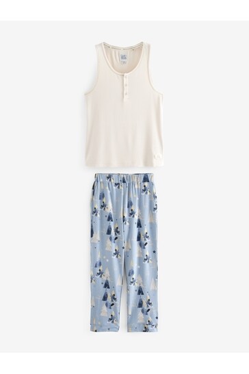 Vest deals pyjama top