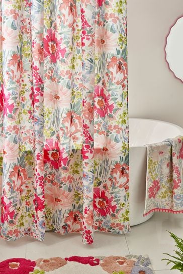 Multi Multi Floral Shower Curtain