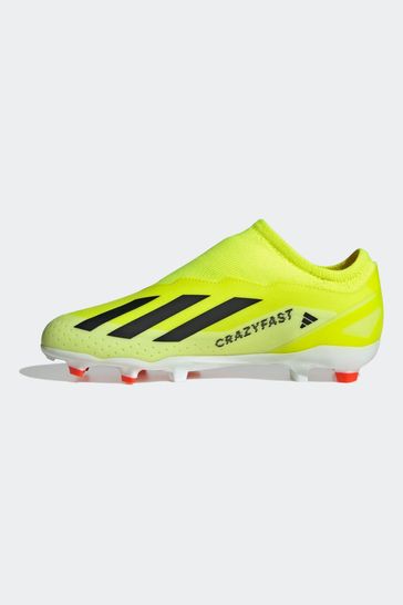 Adidas green best sale laceless boots