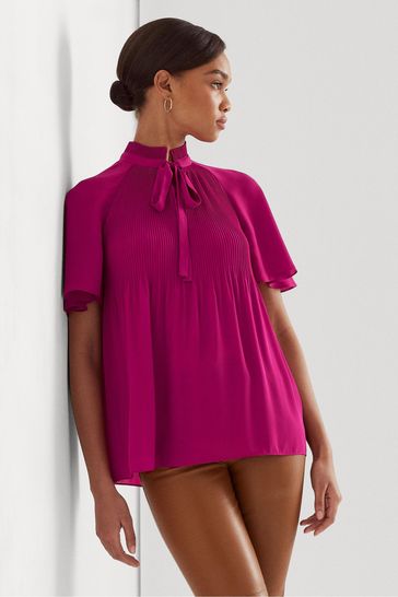 Lauren ralph lauren georgette top clearance
