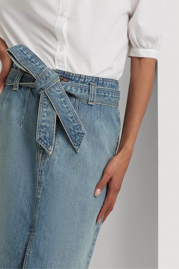 Ralph lauren denim pencil skirt cheap