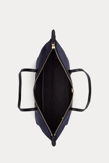 Ralph lauren canvas keaton tote bag deals
