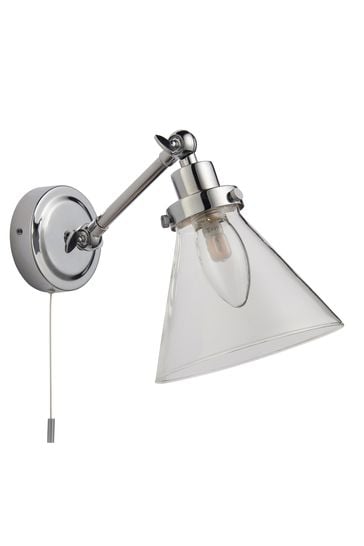 Gallery Home Chrome Kamlon 1 Bulb Bathroom Wall Light