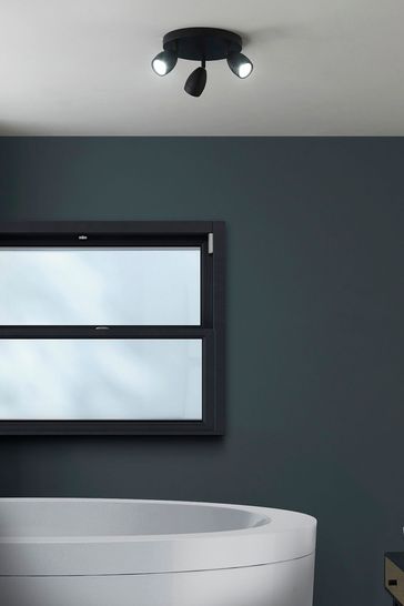 Matt black on sale bathroom spotlights
