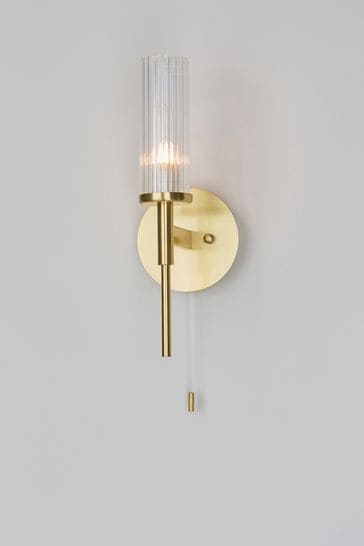 Gallery Home Brass Orillia 1 Bulb Bathroom Wall Light