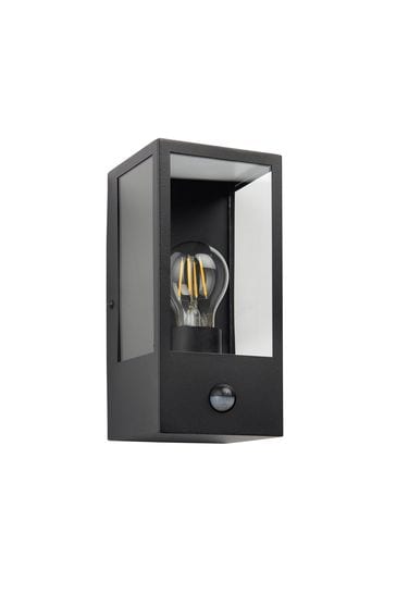 Gallery Home Black Javier PIR 1 Bulb Wall Light