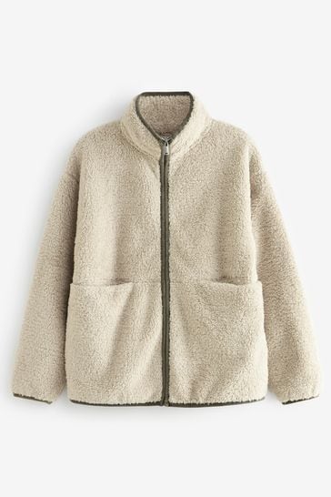 Ladies cream clearance fleece jacket
