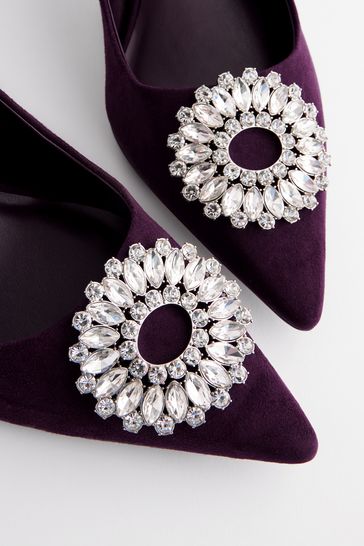 Purple kitten discount heel shoes uk