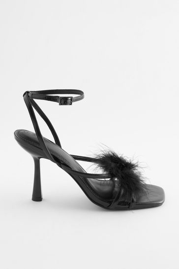 Saint laurent feather best sale sandals