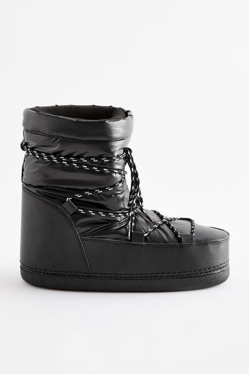 Black Fashion Padded Boots