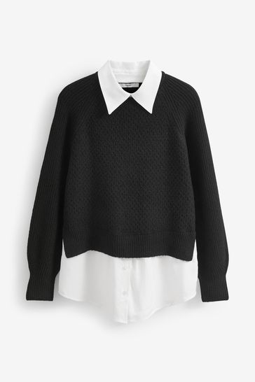 Black shop shirt jumper