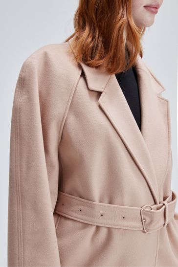 Calvin klein pink wool coat hot sale