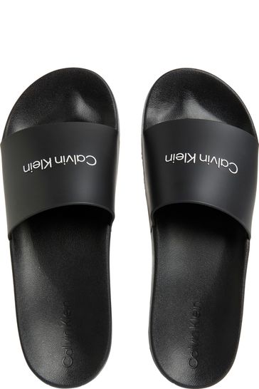 Buy Calvin Klein Chunky Pool Black Sliders from Next Hungary