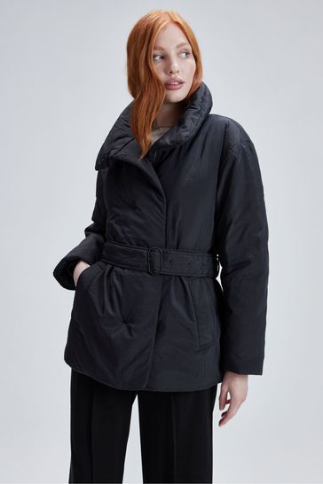 Black wrap hot sale jacket