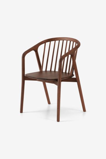 MADE.COM Set of 2 Wood Tacoma Carver Dining Chairs