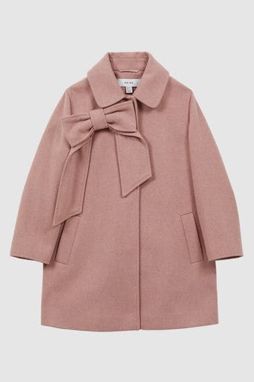 Pink wool coat online canada