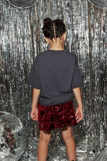 Buy Charcoal Grey Sequin Rolling Stones Rainbow Sequin Rolling