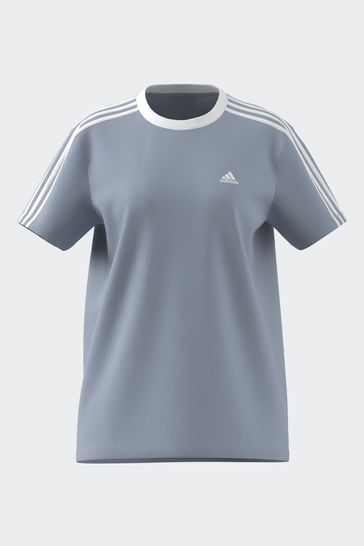 adidas Blue/White 3 Stripe Boyfriend