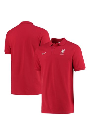 Nike Dark Red Liverpool Pique Polo Shirt