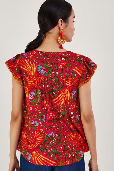 Monsoon linen top cheap