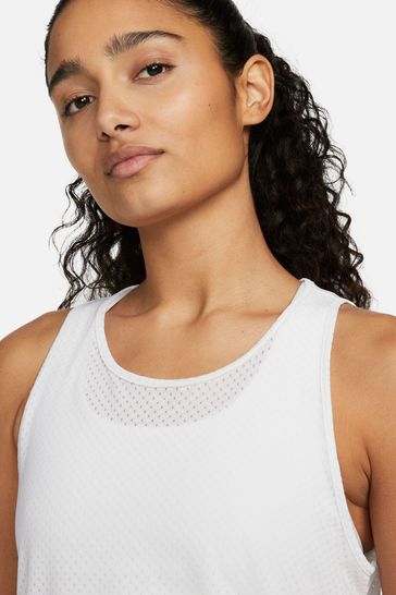 Buy Nike White Breathe Training Tank Vest from Next Ireland