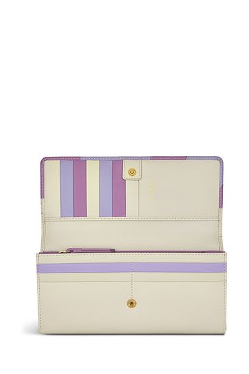 Buy Radley London Cream Lavender Fields Large Flapover Matinee Purse from Next Cyprus