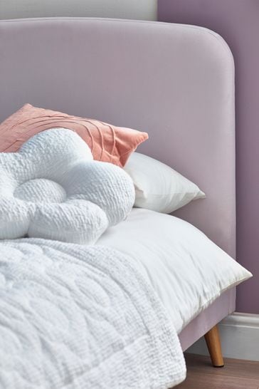 Opulent Velvet Blush Pink Matson Kids Upholstered Bed Frame