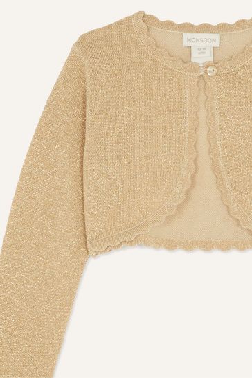 Buy Monsoon Baby Gold Niamh Cardigan from Next Canada
