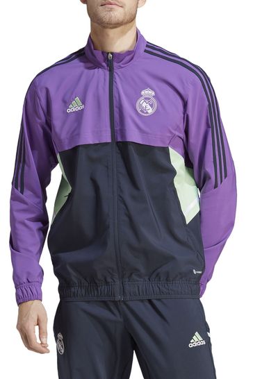 adidas Purple Real Madrid Training Presentation Jacket