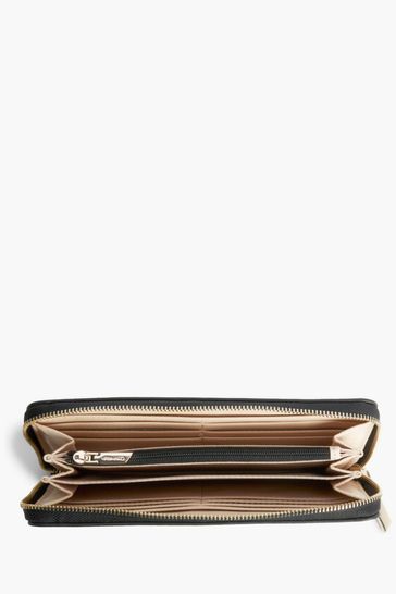 Calvin klein brown leather wallet shop