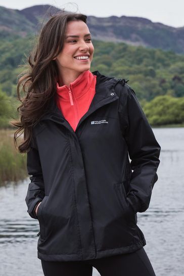 Mountain Warehouse Womens Torrent Lightweight Waterproof Black Jacket