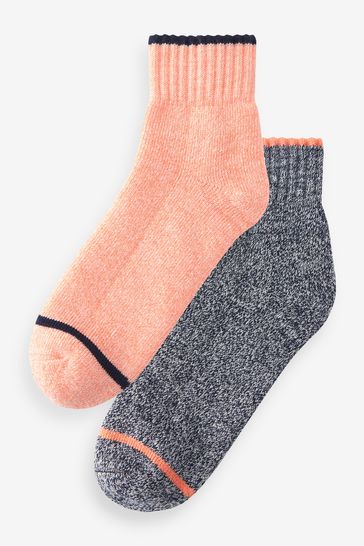 Lot de 2 paires de chaussettes de travail femme, gris/rose taille