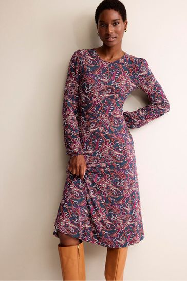 Buy Boden Purple Camille Jersey Midi Dress from Next USA