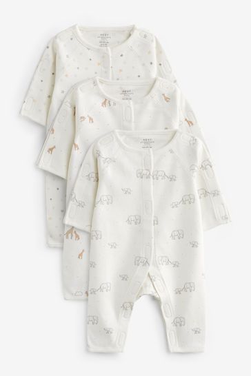 Buy Neutral Premature Baby Sleepsuits 3 Pack 0 0mths from Next Italy