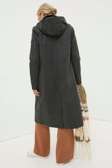FatFace Green Norfolk Trench Coat