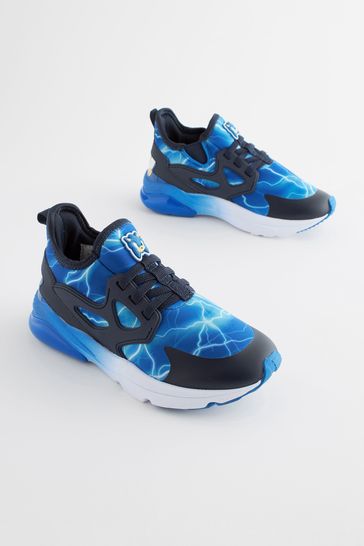 Blue Sonic Elastic Lace Trainers