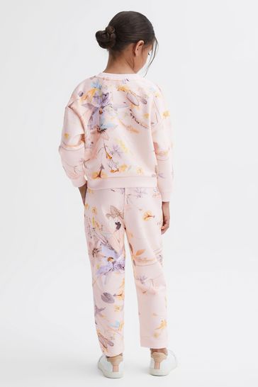 Buy Reiss Emmi Floral Print Joggers and Jumper Set from Next Bahrain