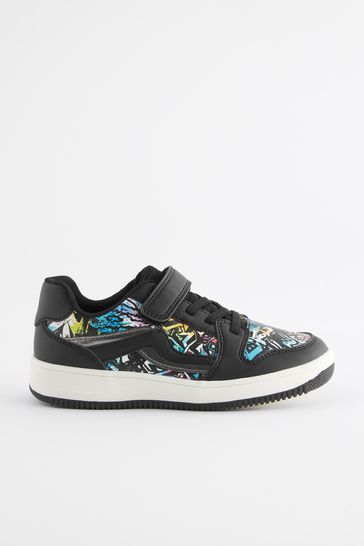 Boys elastic lace trainers online