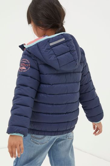 Buy FatFace Blue Poppy Padded Jacket from Next Luxembourg