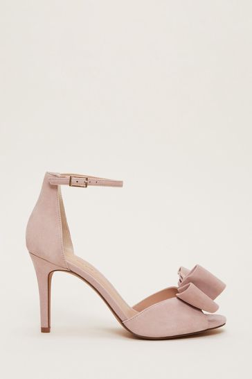 High heels with best sale bows on the front