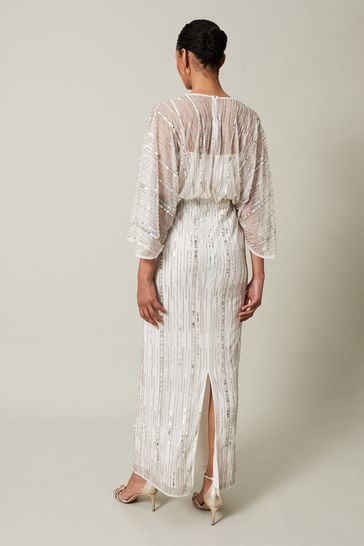 Buy Phase Eight Cream Melanie Embellished Maxi Dress from Next Australia