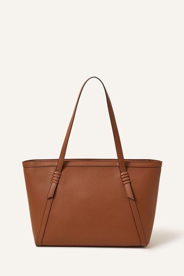 Buy Accessorize Tan Brown Artisanal Strap Detail Tote Bag from