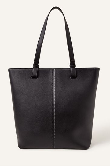 Black tote sales purse with zipper