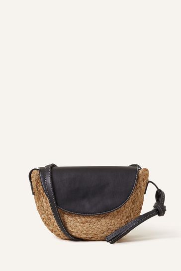 Jute cross shop body bag