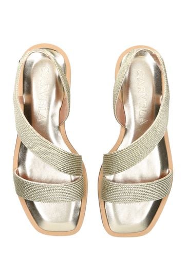 Carvela gold sandals store