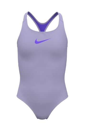 Nike Purple Nike Swim  Essential Racerback Swimsuit