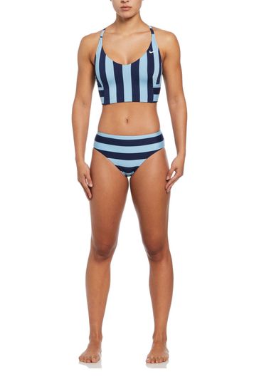 Nike Swim Blue Statement Stripe Bikini